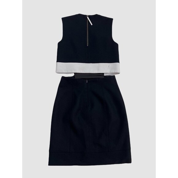 Helmut Lang Cutout Leather Trimmed Dress - Picture 5 of 5